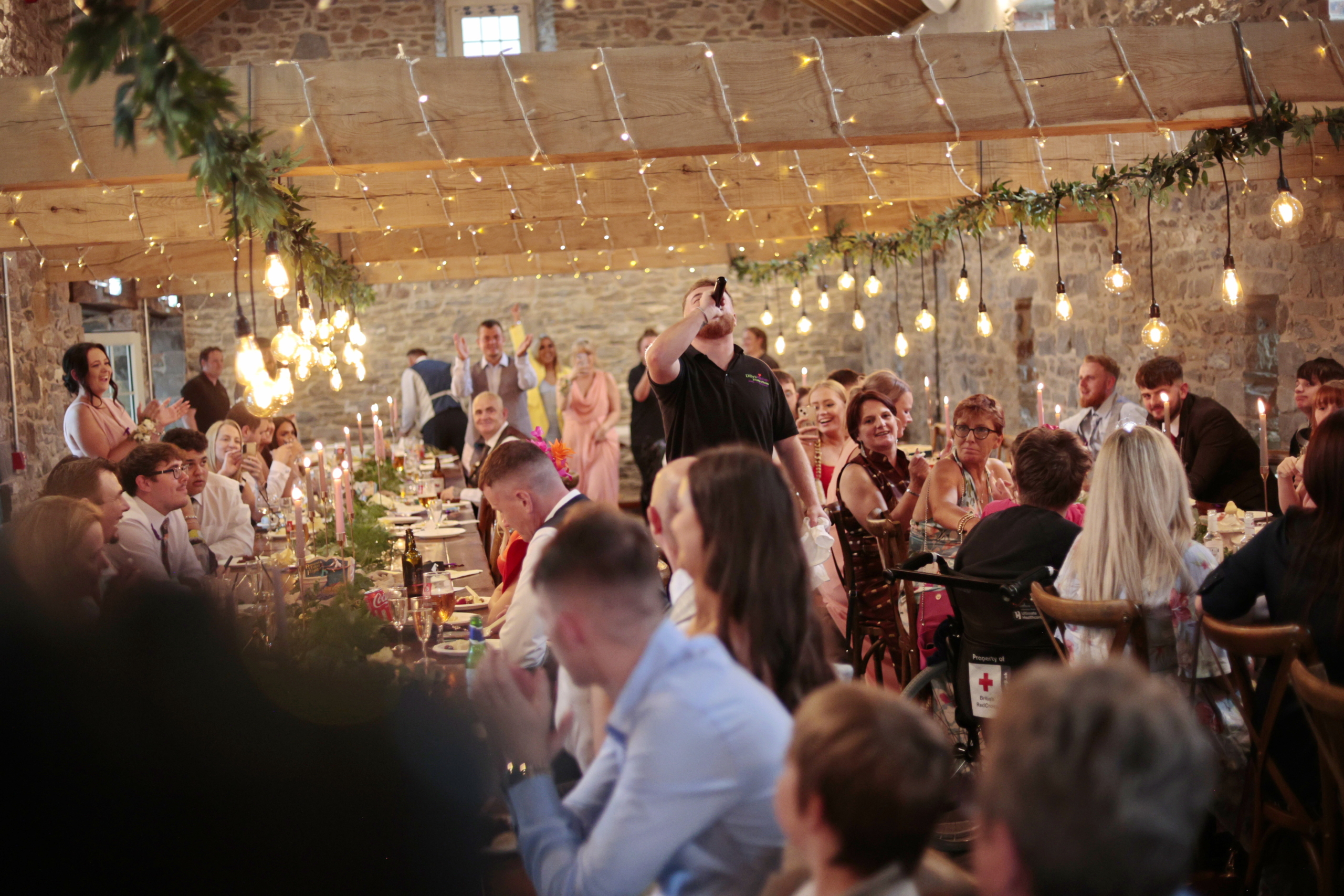Singing Waiters performing