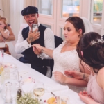 shocked bride singing waiters