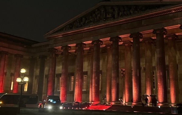 Silver Service Singers perform at The British Museum, London