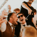 Groom sings along with Silver Service Singers