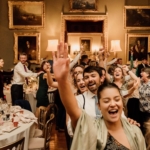 Guests enjoying Silver Service Singers at Somerley House, Bournemouth