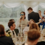 Silver Service Singing Waitress interacting with guests