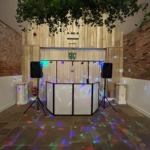 Example of a Silver Service Singers DJ Entertainment Set-Up