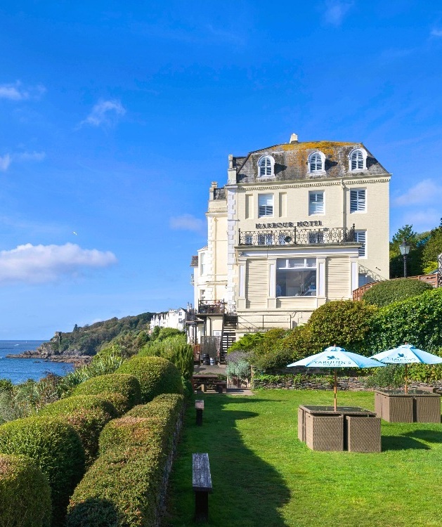 Picturesque views from The Harbour Hotel Fowey, Cornwall
